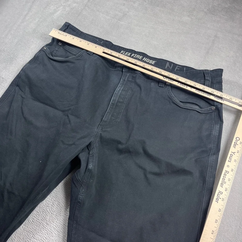 Duluth Trading Co Flex‎ Fire Hose Relaxed Fit Black Work Pants 44x30 Mens